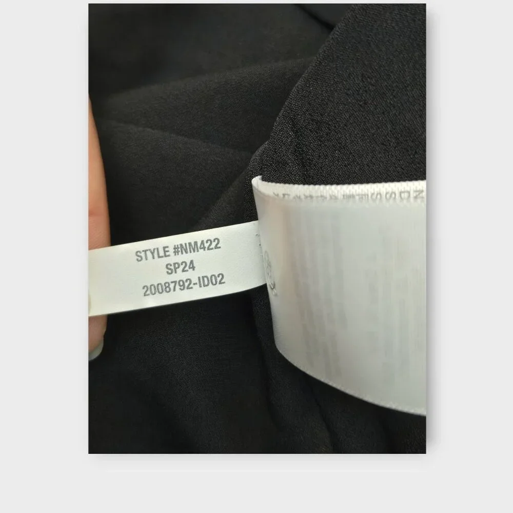 MADEWELL Katrina Crop Vest Top in Softdrape Black NWT - Picture 8 of 8